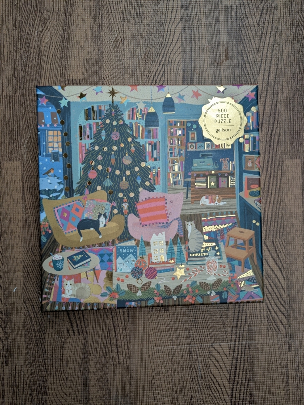 Gibson 500-Piece Holiday Living Room Puzzle